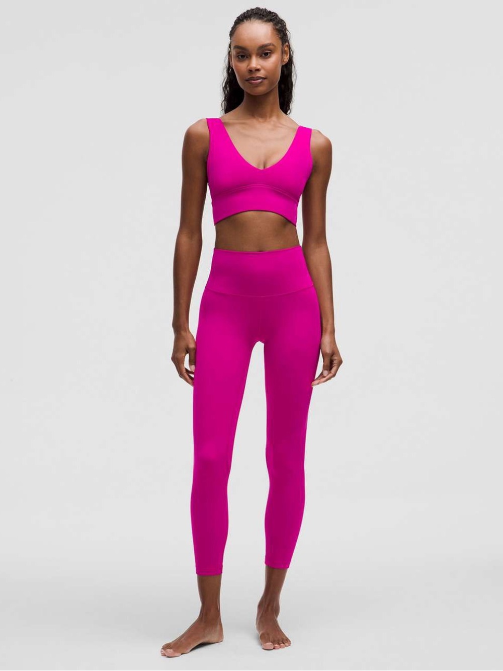 Lululemon Align V-Neck Sports Bra Hot Pink - Picture 6 of 7